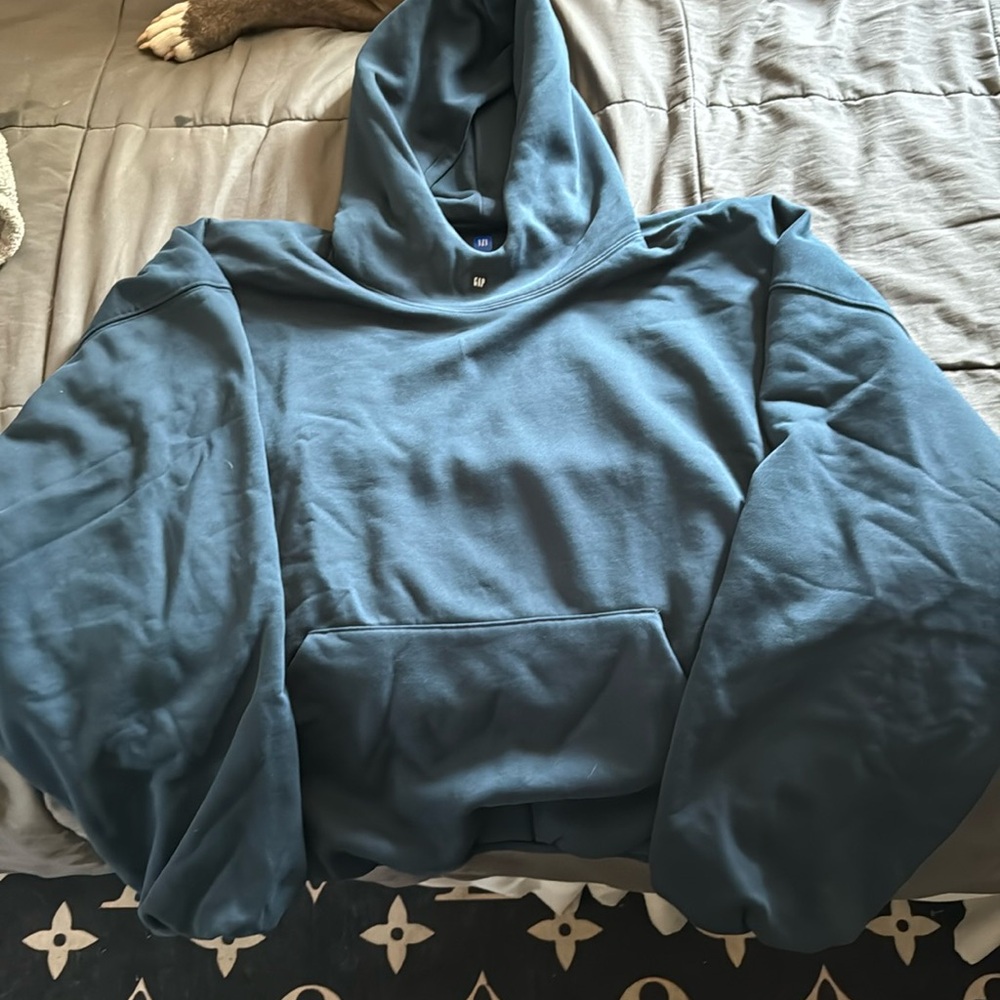 Yeezy gap hoodie engineered by balenciaga size medium way oversized.